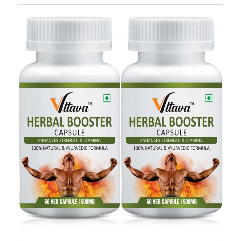 Vltava Herbal Capsule For Energy, Strength, Stamina Tablets 120 mg Unflavoured Minerals Capsule Pack of 2
