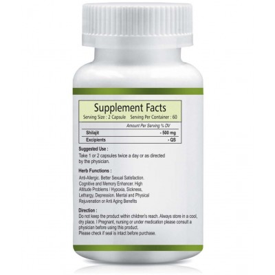 Vltava Herbal Capsules for Improving Strength, Energy & Stamina | 60 mg Unfalvoured Minerals Capsule