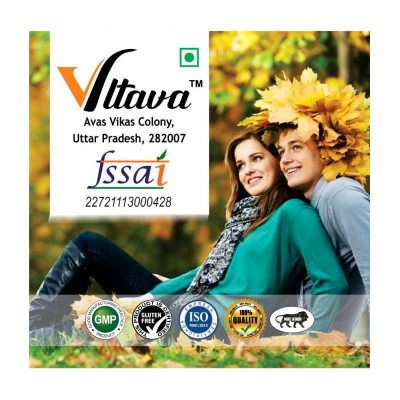 Vltava Neem Natural Blood Purifier - Ayurvedic Herb For Glowing Skin 120 mg Unfalvoured Minerals Capsule Pack of 2