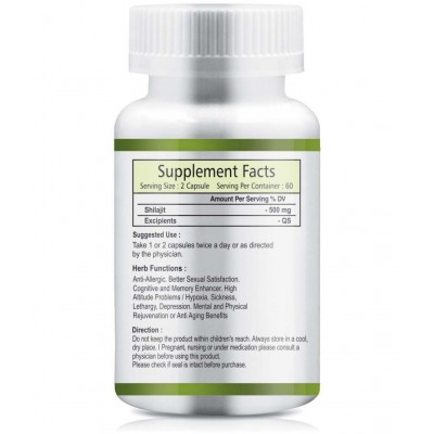 Vltava Shilajit Extract Supports Strength Stamina Energy Endurance For Men 180 mg Unflavoured Minerals Capsule Pack of 3