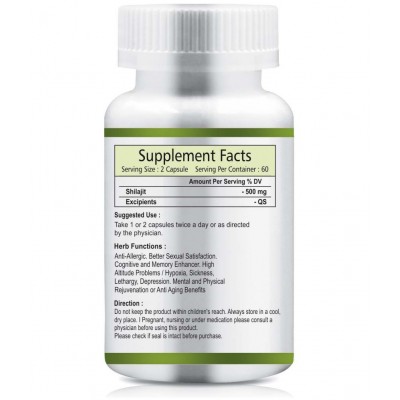 Vltava Stamina Gold Capsules - Energy Stamina & Power Capsule For Men & Women 180 mg Unfalvoured Minerals Capsule Pack of 3