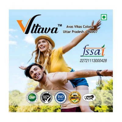 Vltava Stamina Gold Capsules - Immunity & Increase Stamina | Energy Gainer | 120 mg Unfalvoured Minerals Capsule Pack of 2