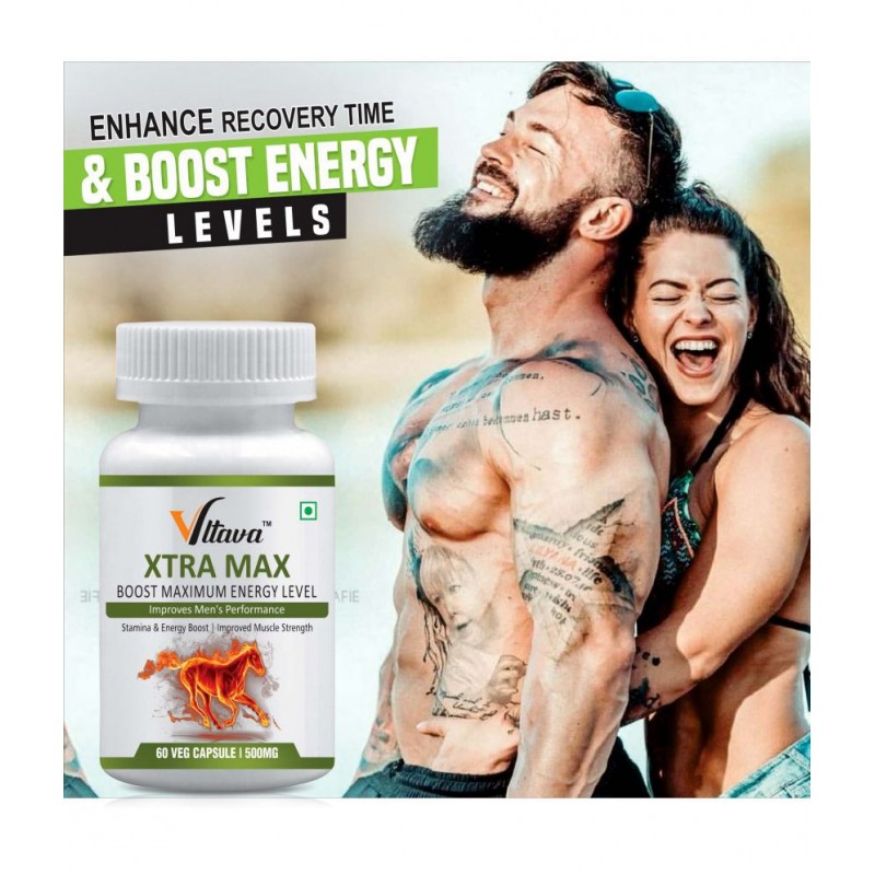 Vltava Xtra Max Ayurvedic Capsules For Maximum Strength,Power & Stamina 60 mg Unflavoured Minerals Capsule Vltava Xtra Max Ayurvedic Capsules For Maximum Strength,Power & Stamina 60 mg Unflavoured Minerals Capsule