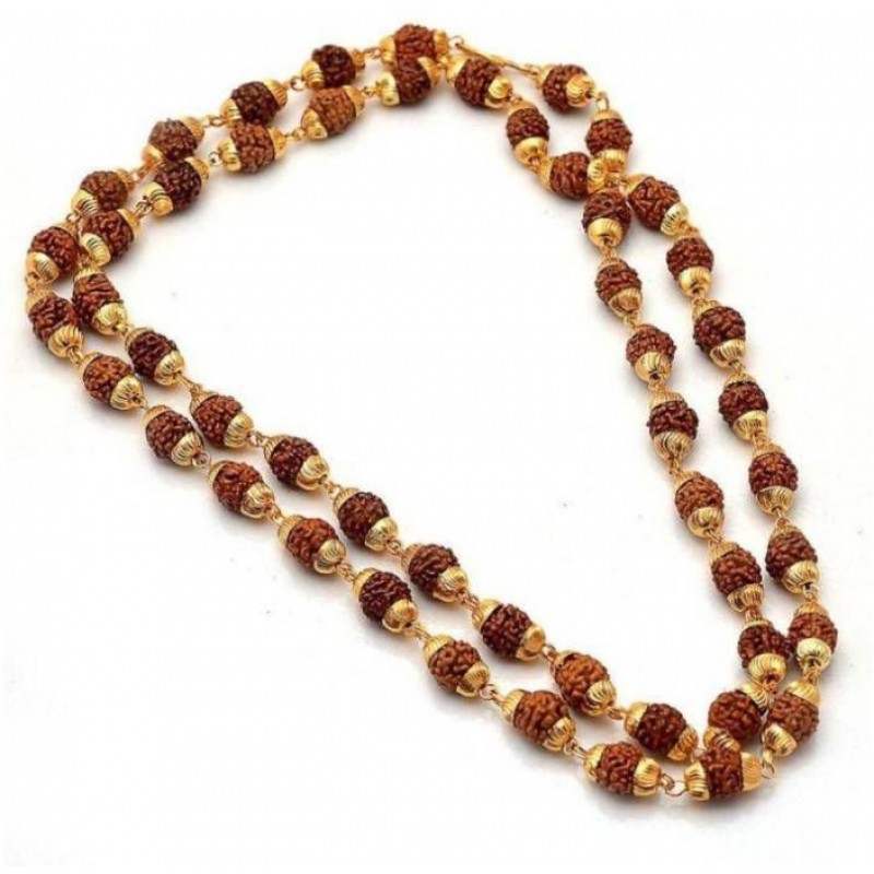 Vridaann Gold Plated Rudraksha