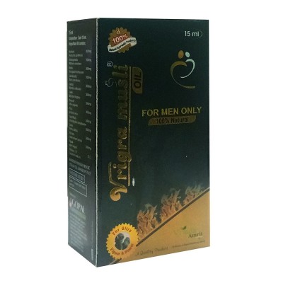 Vrinda Musli Oil - Power Booster Oil For Men (Pack of 2) 30 gm Multivitamins Softgel Pack of 2