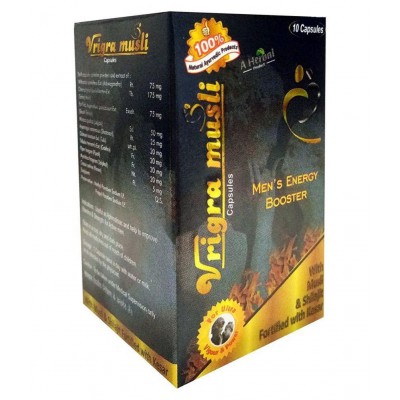 Vrinda Musli Power Capsules For Stamina & Strength For Men 20 gm Energy Multivitamins Capsule Pack of 2