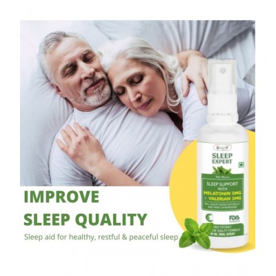Vringra Sleeping Liquid - Sleeping Medicine - Sleep Aid - Instant Sleeping Drops 60 ml Natural Multivitamins Syrup Pack of 2