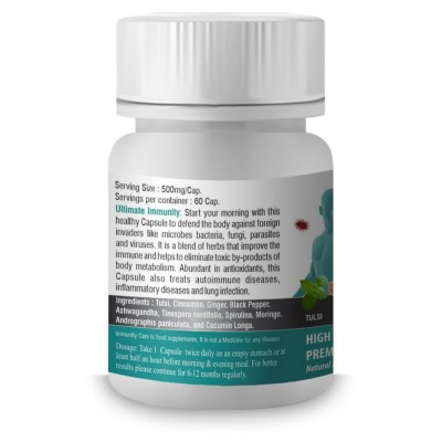Vringra Vringra World Class Ultimate Immunity Booster Capsules - Boost Stamina & Immune System - Natural Multivitamins Capsule 60 Cap (Pack Of 1) 60 gm Natural Multivitamins Capsule