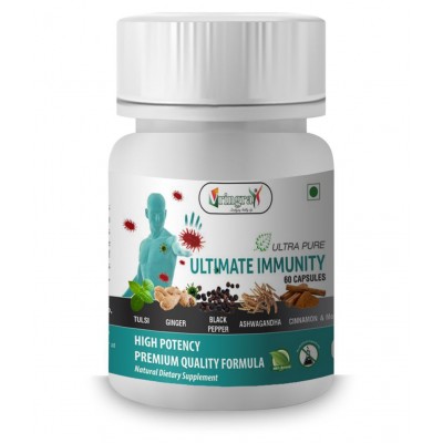 Vringra Vringra World Class Ultimate Immunity Booster Capsules - Boost Stamina & Immune System - Natural Multivitamins Capsule 60 Cap (Pack Of 1) 60 gm Natural Multivitamins Capsule