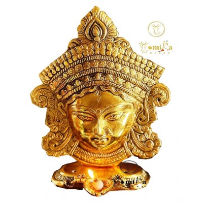 Vyomika Decor Durga Aluminium Idol ( Size -7.5 Inch)