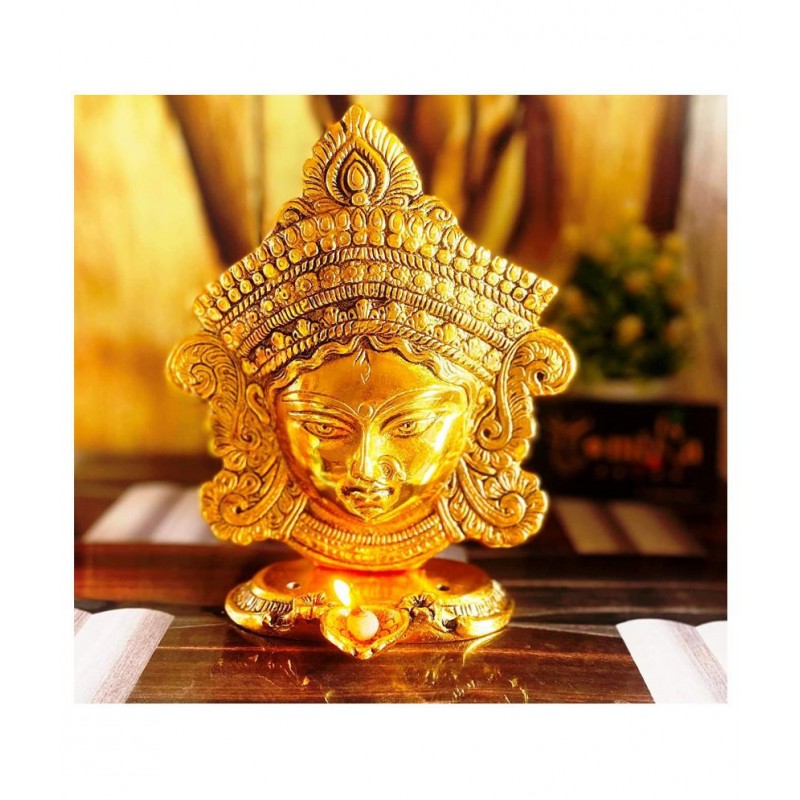 Vyomika Decor Durga Aluminium Idol ( Size -7.5 Inch)