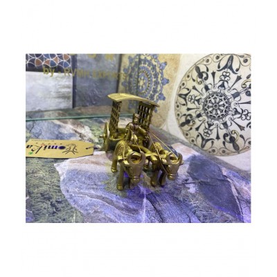 Vyomika Decor Yellow Brass Handicraft Showpiece - Pack of 1