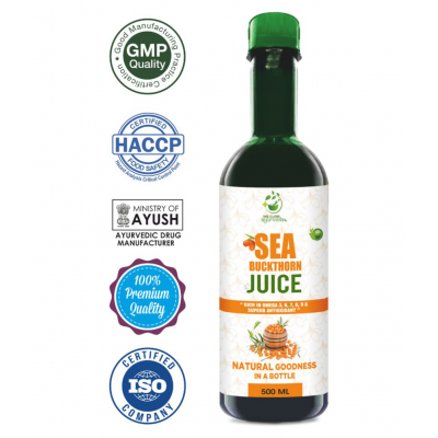 WECURE AYURVEDA 100% nutrition Sea buckthorn Juice Energy 500 ml Original