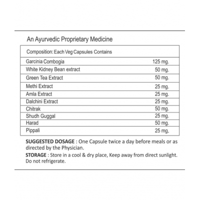 WECURE AYURVEDA Advanced Weight Management New Slim fit Capsule 500 mg Pack Of 1