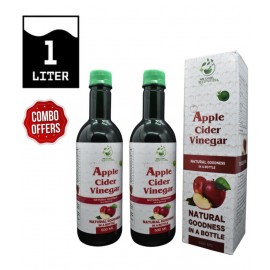WECURE AYURVEDA Apple Cider vinegar 1 Litre Combo Pack 2 2 gm Unflavoured Pack of 2