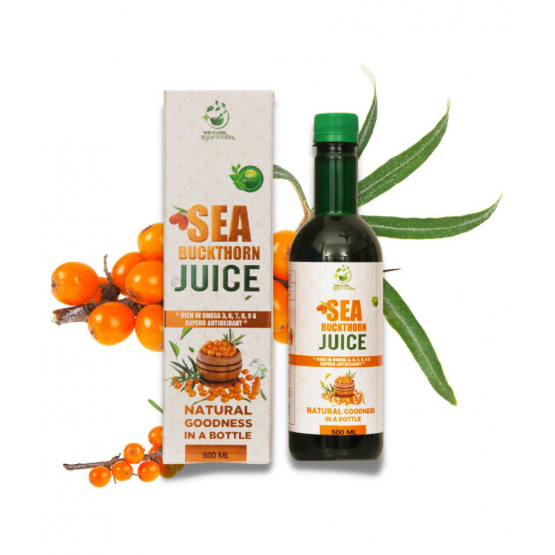 WECURE AYURVEDA Buckthorn juice With Omega and Vitamin Energy 500 ml Original