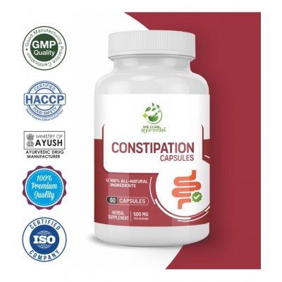 WECURE AYURVEDA Constipation - For iron Supplement for Energy Support with Vitamin B12 Capsules 120 l Multivitamins Capsule Pack of 2