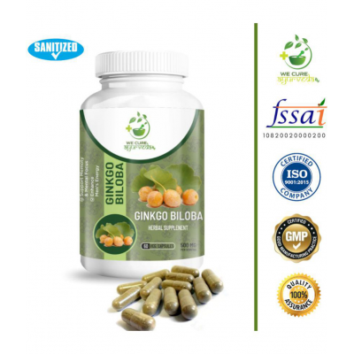 WECURE AYURVEDA Ginkgo Biloba Bhrami Extract 1x Schwabe Capsule 500 mg Pack Of 1