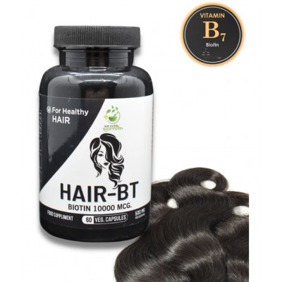WECURE AYURVEDA Hair Biotin Suppliment Supports Hair Growth,Glowing Skin & Strong Nails Capsules 120 l Multivitamins Capsule Pack of 2