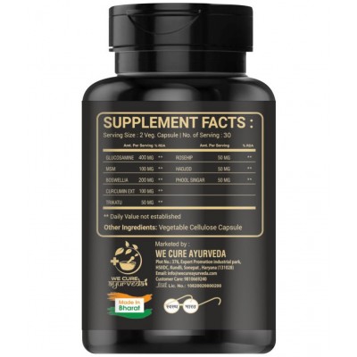 WECURE AYURVEDA Joint Pain Relief Supplement Vitamins with Natural capsules 60 60 gm Multivitamins Tablets