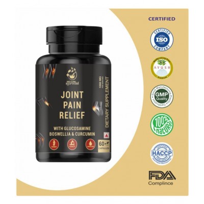 WECURE AYURVEDA Joint Pain Relief ,Support for Healthy Joint Structure, Function 60 Capsules 60 gm Multivitamins Tablets