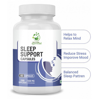 WECURE AYURVEDA No Habit Sleep Support Capsule 500 mg Pack Of 1