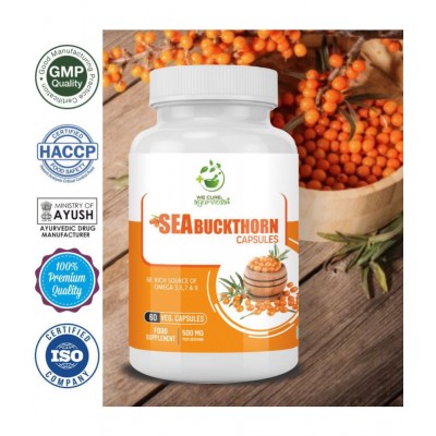 WECURE AYURVEDA Sea Buckthorn 500 mg Sea Buckthorn - 60 Capsules 60 gm Multivitamins Tablets