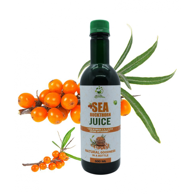 WECURE AYURVEDA Seabuckthorn Juice with Multi Vitamin Energy 500 ml Original