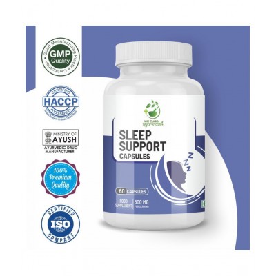 WECURE AYURVEDA Sleep Support 500mg Melatonin 3 mg Capsule 500 mg Pack Of 1