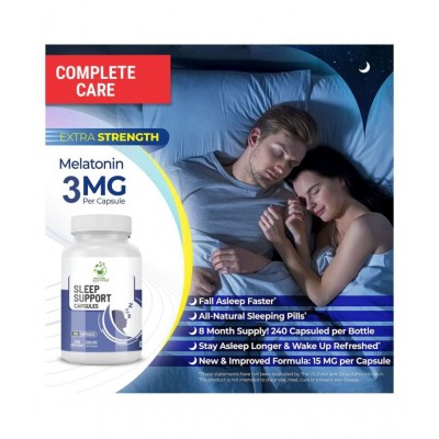 WECURE AYURVEDA Sleep Support Melatonin 3mg Sleeping Aid Capsule 500 mg Pack Of 1 WECURE AYURVEDA Sleep Support Melatonin 3mg Sleeping Aid Capsule 500 mg Pack Of 1