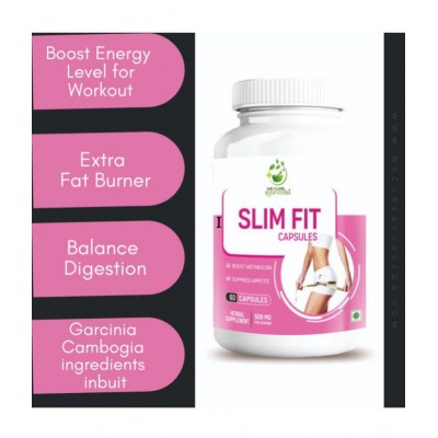 WECURE AYURVEDA Slim Fit Extra Strength Probiotic, Women and Men for Weight Loss 60 veg capsule 60 gm Multivitamins Tablets
