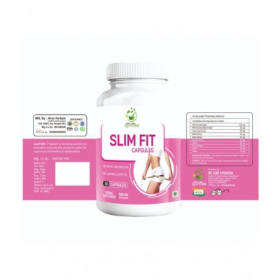 WECURE AYURVEDA Slim Fit Extra Strength Probiotic, Women and Men for Weight Loss 60 veg capsule 60 gm Multivitamins Tablets