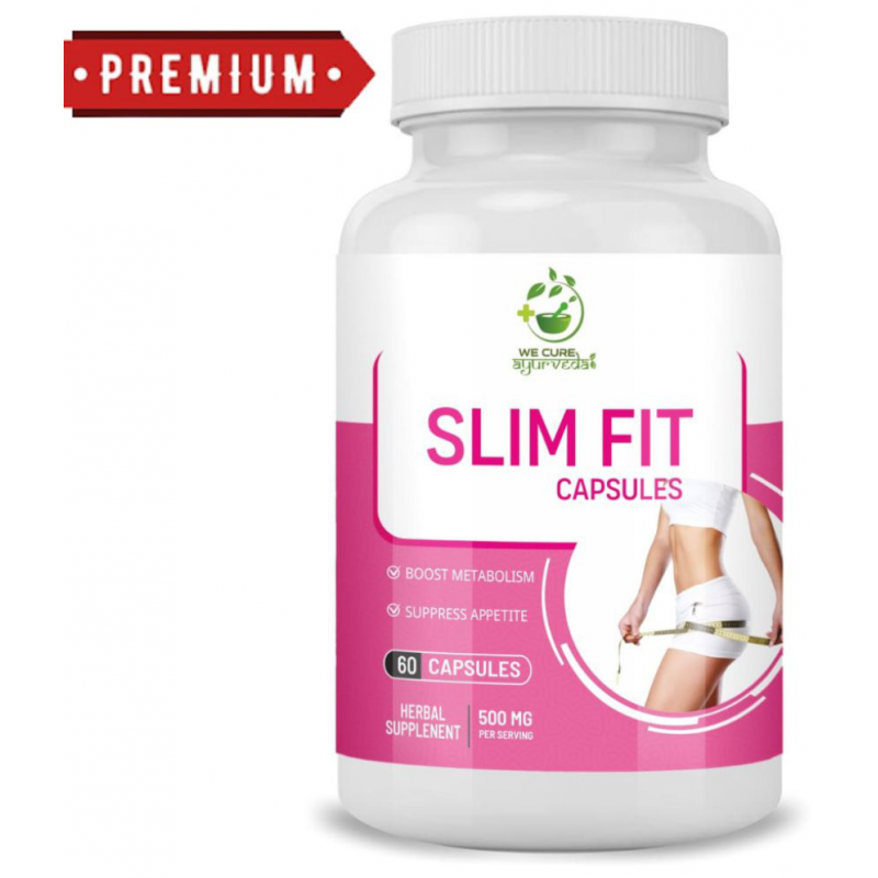 WECURE AYURVEDA Slim Fit Extra Strength Probiotic, Women and Men for Weight Loss 60 veg capsule 60 gm Multivitamins Tablets