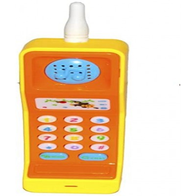 WISHKEY Kids Electronic Mobile Toy Phone, Interactive Plastic Keypad Cell Phone with Music, Lights, Talking, Animal Sounds for Baby Toddlers Boys and Girls