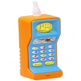 WISHKEY Kids Electronic Mobile Toy Phone, Interactive Plastic Keypad Cell Phone with Music, Lights, Talking, Animal Sounds for Baby Toddlers Boys and Girls