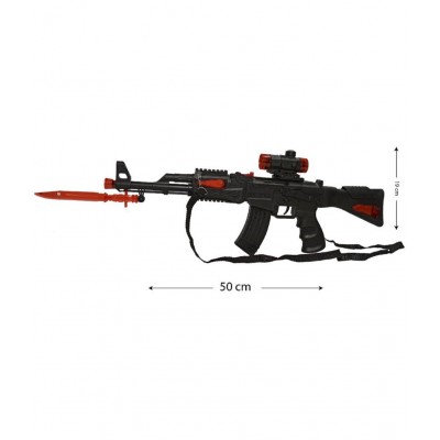 WISHKEY Miniature Laser Toy Action Gun with Rotating Flash Light, Thrilling Musical Sound Effects with Vibration, Realistic Gun Game for Kids & Boys