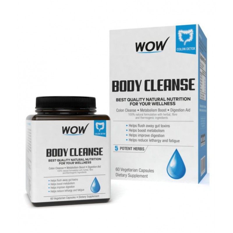 WOW Life Science Body Cleanse, 60 Capsules
