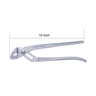 Water Pump Adjustable Plier Wrench Slip Joint Type, Chrome Plated (10 inch)
