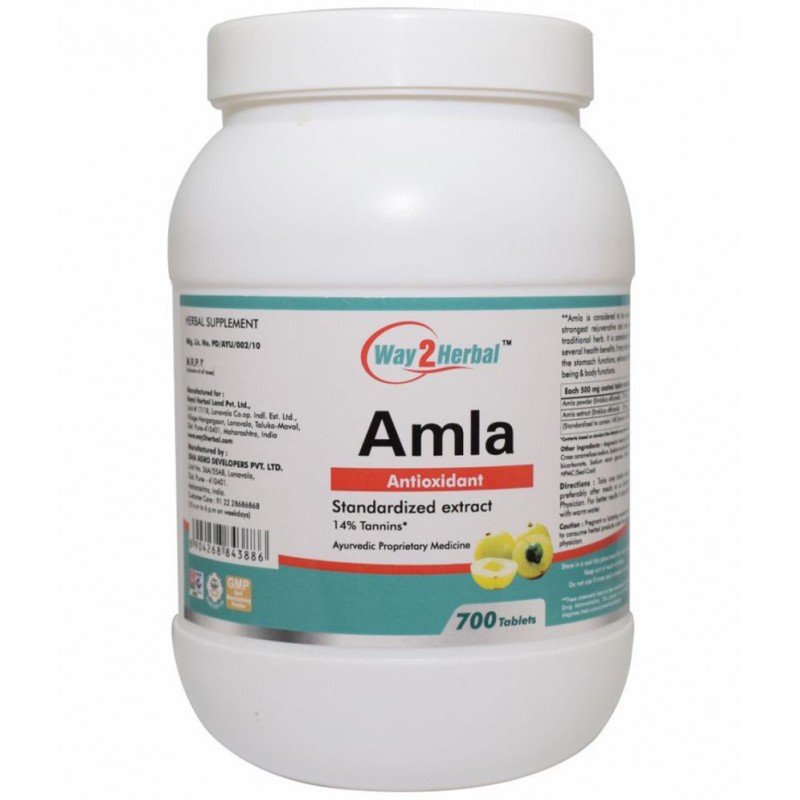 Way2Herbal Amla Tablet 700 no.s Pack Of 1
