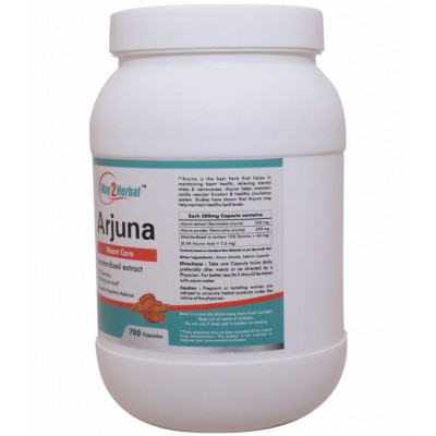 Way2Herbal Arjuna Capsule 700 no.s Pack Of 1