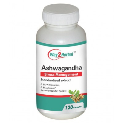 Way2Herbal Ashwagandha Capsule 120 no.s Pack of 2