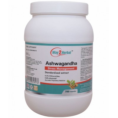 Way2Herbal Ashwagandha Capsule 700 no.s Pack Of 1 Way2Herbal Ashwagandha Capsule 700 no.s Pack Of 1