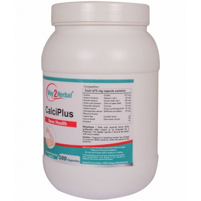 Way2Herbal CALCIPLUS Capsule 500 no.s Pack Of 1