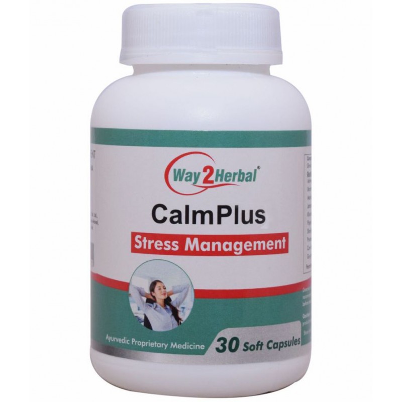 Way2Herbal Calm Plus Capsule 30 no.s Pack Of 1