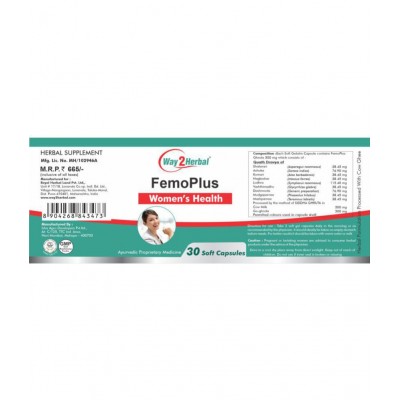 Way2Herbal Femo Plus Capsule 30 no.s Pack Of 1