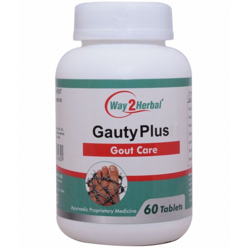 Way2Herbal GAUTY PLUS Tablet 60 no.s Pack Of 1