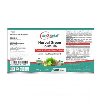 Way2Herbal Green Formula Tablet 900 no.s Pack Of 1