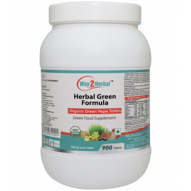 Way2Herbal Green Formula Tablet 900 no.s Pack Of 1