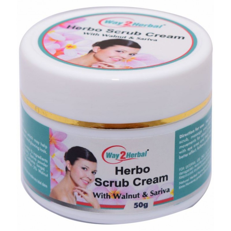Way2Herbal Herbo Scrub Cream Paste 50 gm Pack Of 1