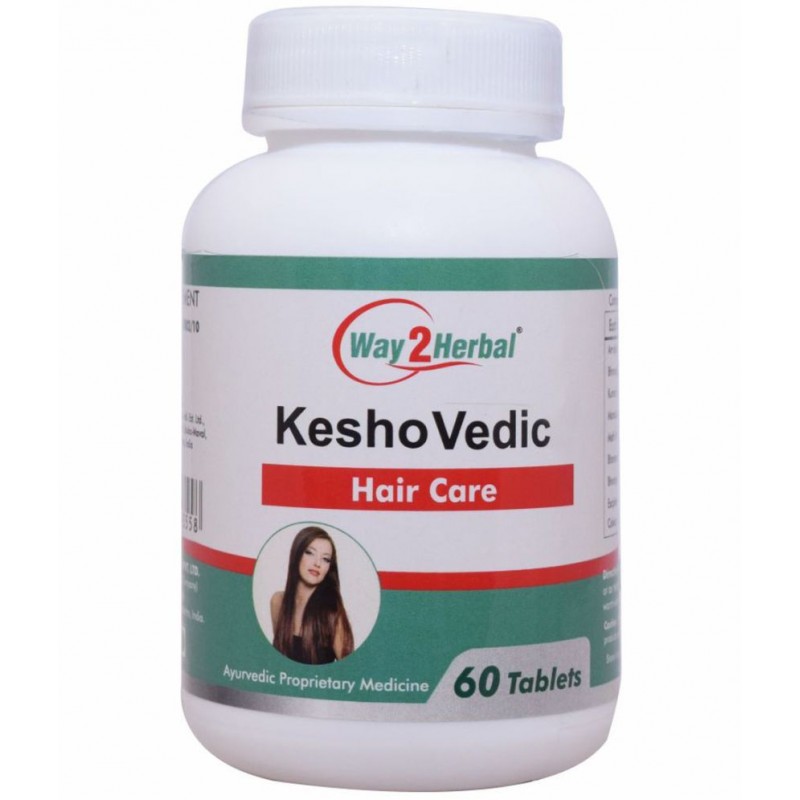 Way2Herbal KESHOVEDIC Tablet 60 no.s Pack Of 1